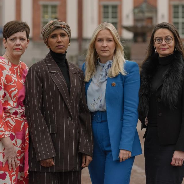 Foto på Svenska Kvinnoförbundets presidium