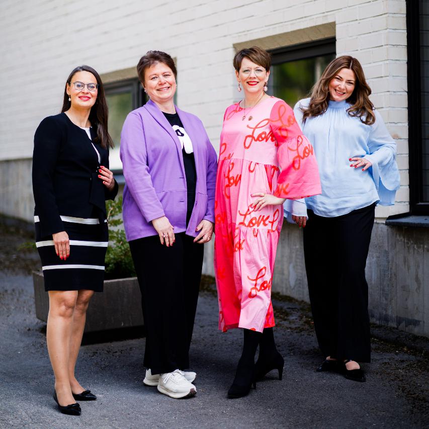 Bild på Svenska Kvinnoförbundets presidium