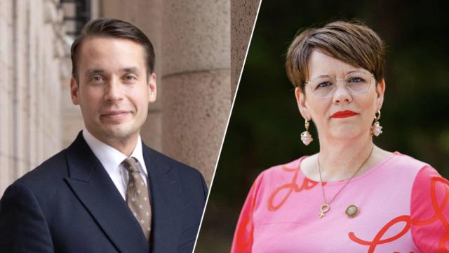 Henrik Wickström ja Pia Sundell kuvassa