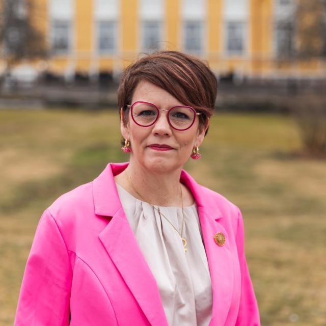 Bild på Pia Sundell, förbundsordförande för Svenska Kvinnoförbundet